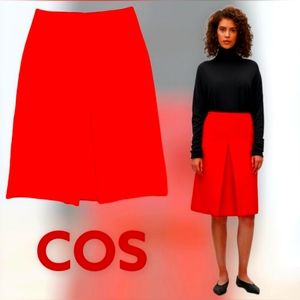 NWOT COS Pleated Wool Skirt.